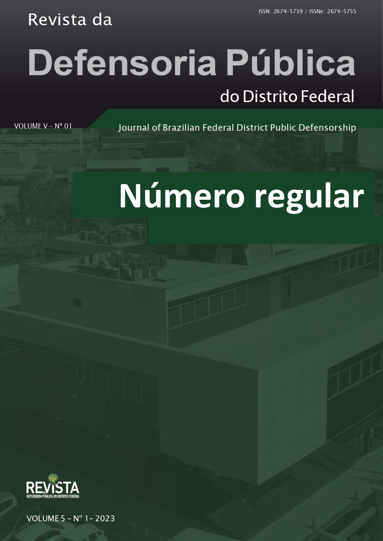Revista da defensoria pública do distrito federal, volume cinco, número um, dois mil e vinte e três